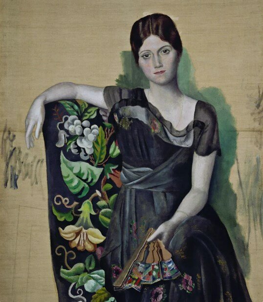 «Портрет Ольги в кресле», 1917 год