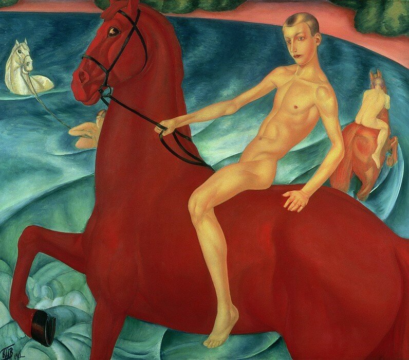 «Купание красного коня», 1912 год