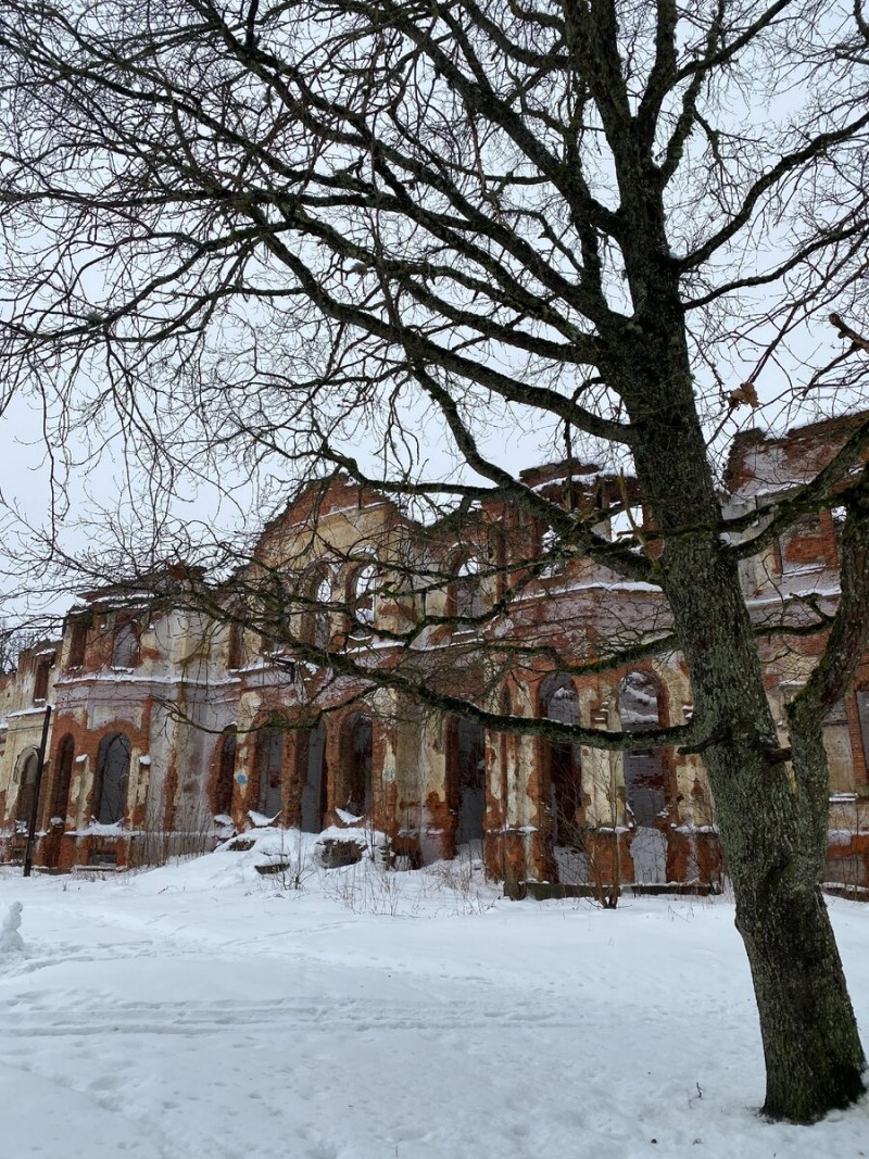 Унылые зимние пейзажи усадьбы. Январь 2021
