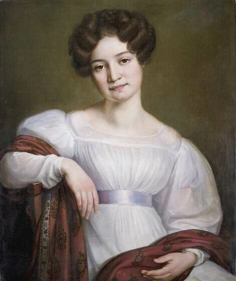 Портрет Марии Раевской, 1824 год. Художник неизвестен