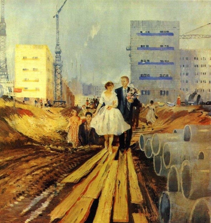 Источник фото: https://moscowchronology.ru/sites/default/files/images/about/Pimenov_Svadba_na_zavtrashney_ulice.jpg
