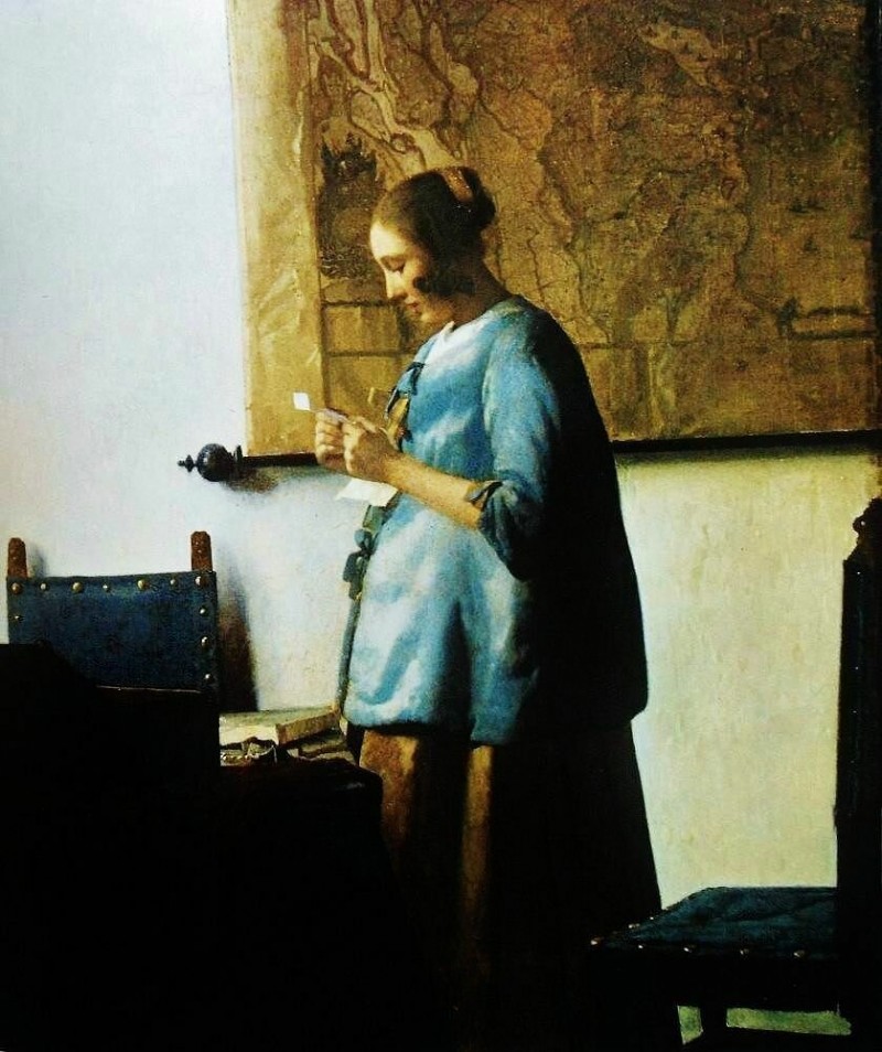 О чем картина Яна Вермеера "Женщина, читающая письмо"?