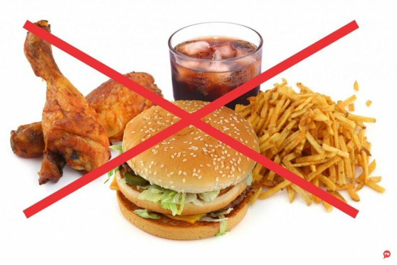В представленных продуктах содержится много вредных калорий.