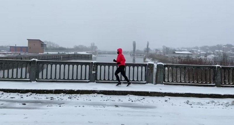 Комфортный бег в -5 в снег