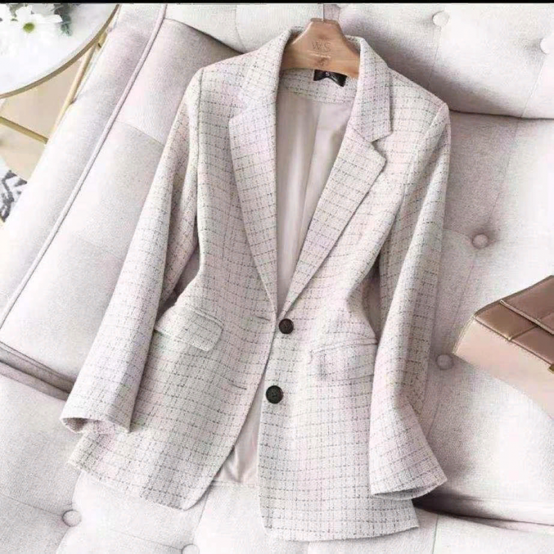 Пальто с выемкой Офис Леди Блейзеры для женщин Формальная одежда 21top -2